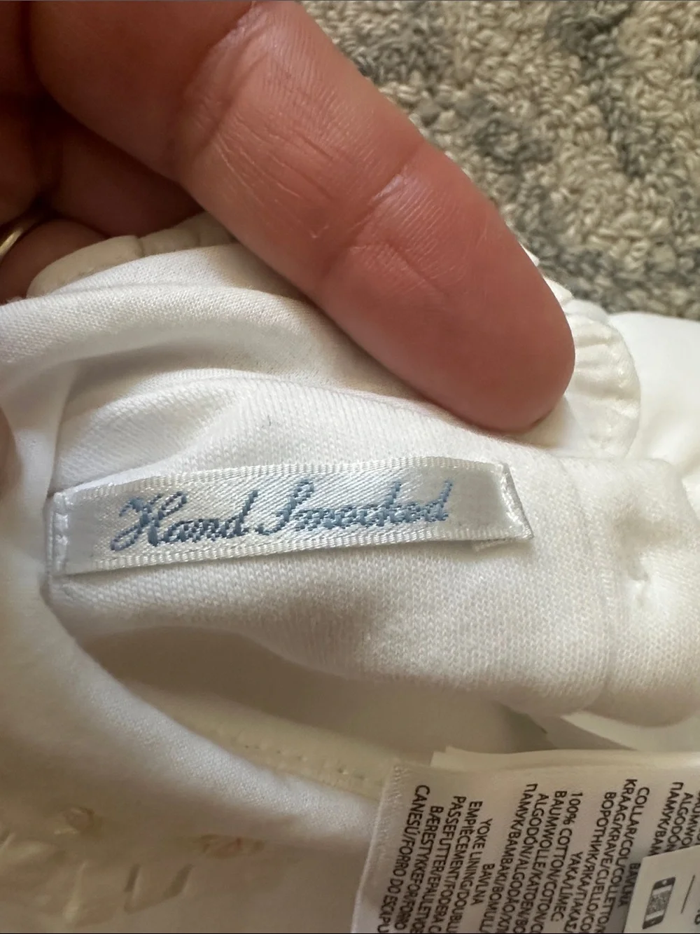 Ralph Lauren hand smocked romper size 9 mo